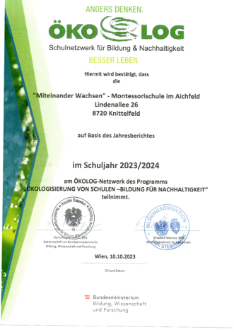 Ökolog Zertifikat